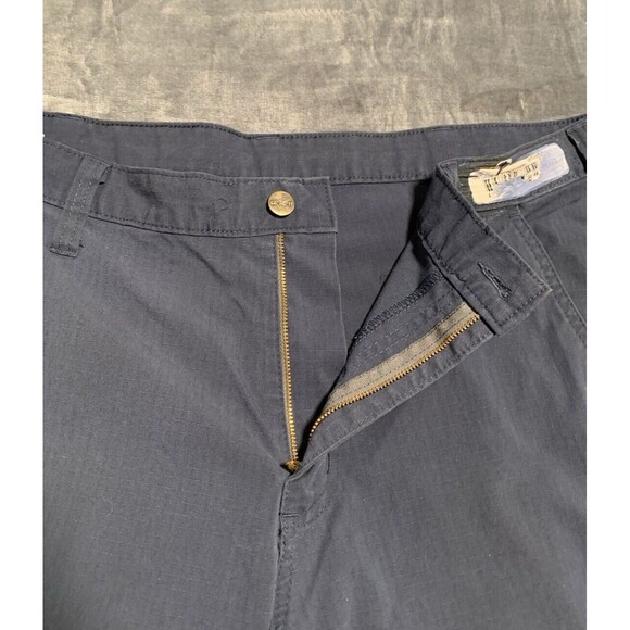 Carhartt Pants Mens 36x32 Navy Blue Rugged Flex Rip Stop 74533-20 Relaxed Flaw - Picture 10 of 16